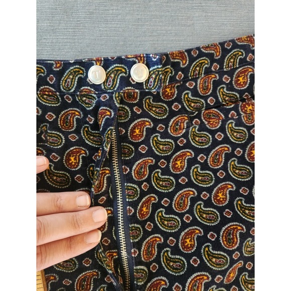 VTG Tommy‎ Hilfiger Paisley Skirt Size 12 Front Flat Pockets Y2K design Preppy - Picture 8 of 10